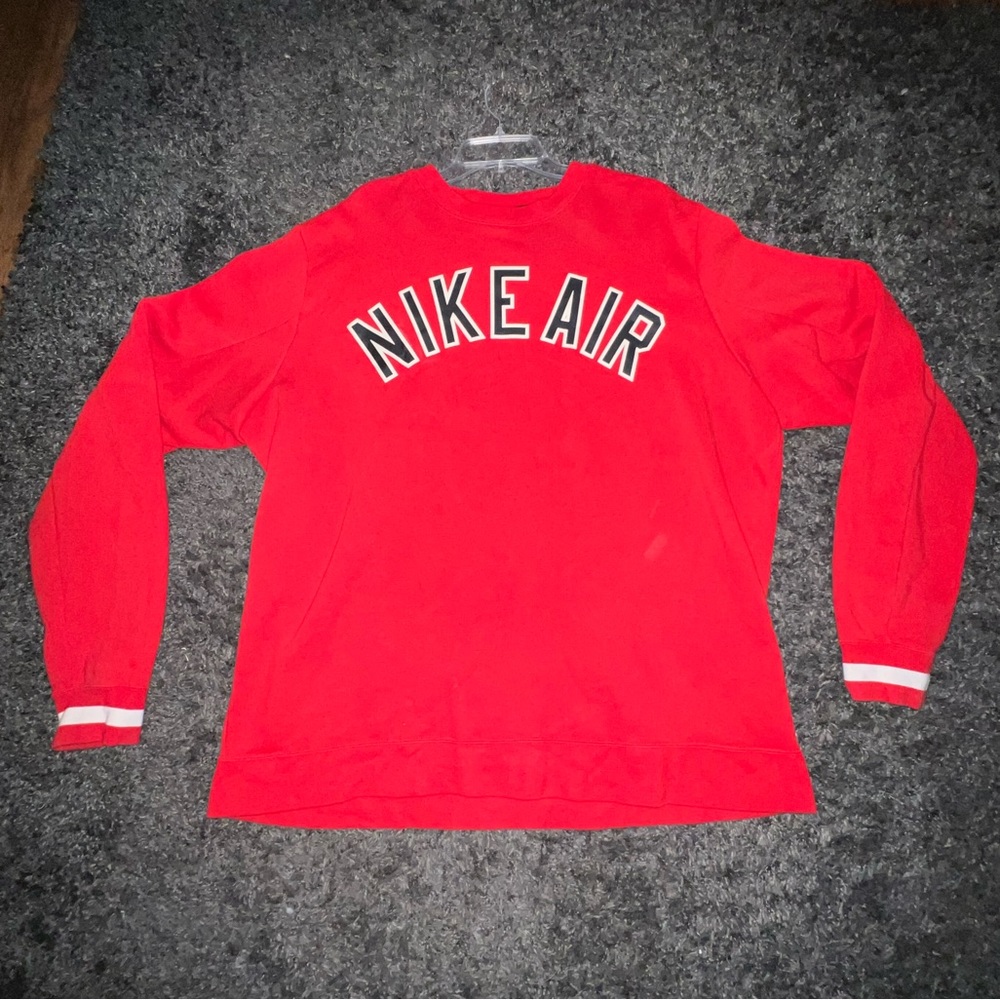 Men's Nike Air Knit Round Neck Sweatshirt Athleisure Casual Sports size XLT - Picture 1 of 5